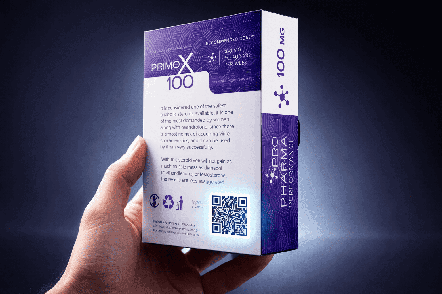Reverso del empaque Activex Propharma mostrando el código QR